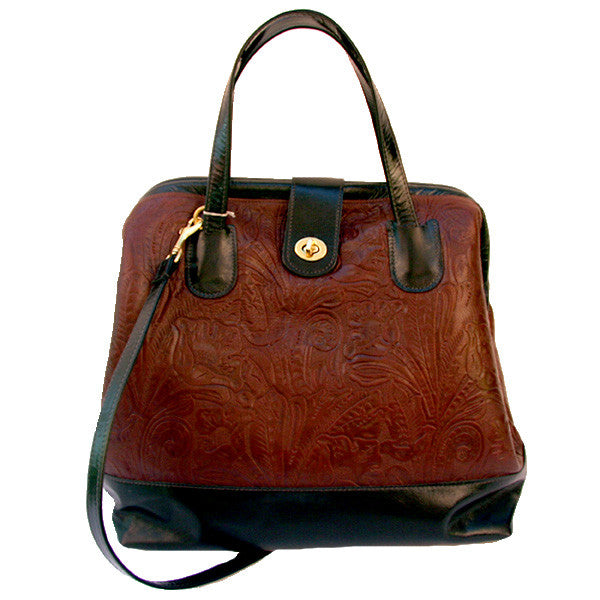 Vintage Style Leather Doctor Bag